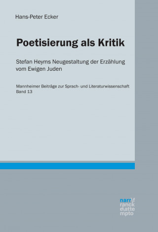 Könyv Poetisierung als Kritik Hans-Peter Ecker