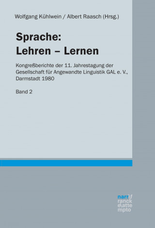 Könyv Sprache: Lehren-Lernen, Band 2 Wolfgang Kühlwein