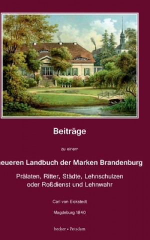 Carte Beitrage zu einem neueren Landbuch der Marken Brandenburg Carl von Eickstedt