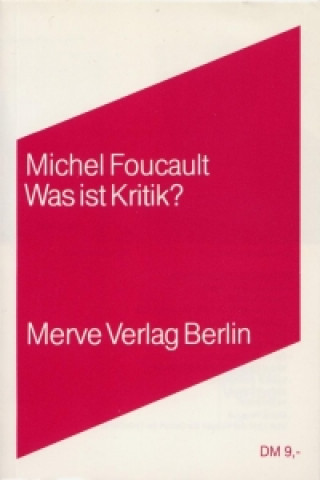 Könyv Was ist Kritik? Michel Foucault