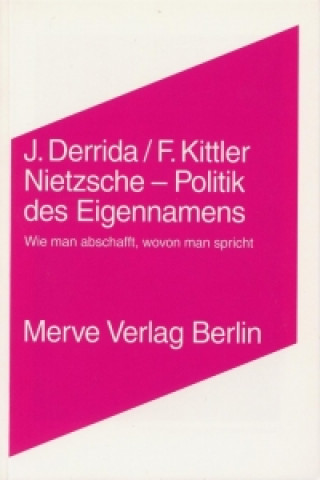 Książka Nietzsche - Politik des Eigennamens Jacques Derrida