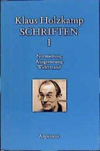 Kniha Schriften I Klaus Holzkamp