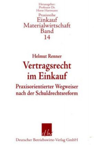 Kniha Vertragsrecht im Einkauf. Helmut Renner