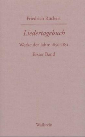 Carte Liedertagebuch 5/6 1850 - 1851 Friedrich Rückert