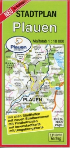 Materiale tipărite Stadtplan Plauen 1 : 18 000 