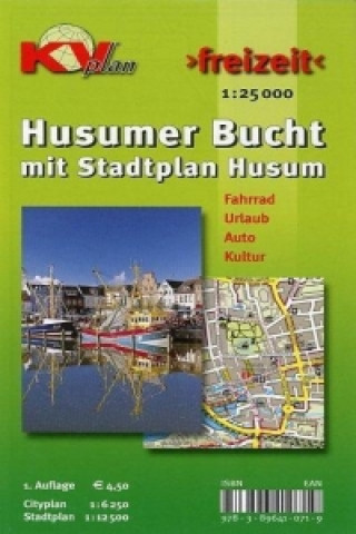 Nyomtatványok Husumer Bucht, KVplan, Radkarte/Freizeitkarte/Stadtplan, 1:25.000 / 1:12.500 /1:6.250 