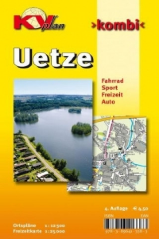 Materiale tipărite Uetze, KVplan, Radkarte/Freizeitkarte/Stadtplan, 1:25.000 / 1:12.500 