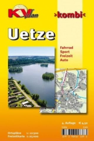 Drucksachen Uetze, KVplan, Radkarte/Freizeitkarte/Stadtplan, 1:25.000 / 1:12.500 