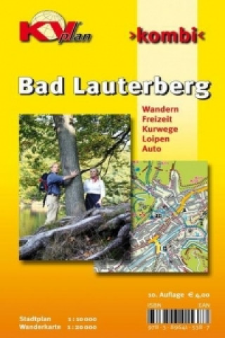 Drucksachen Bad Lauterberg, KVplan, Wanderkarte/Freizeitkarte/Stadtplan, 1:20.000 / 1:10.000 