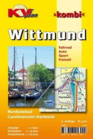 Tiskanica Wittmund, KVplan, Radkarte/Freizeitkarte/Stadtplan, 1:25.000 / 1:15.000 / 1:7.500 