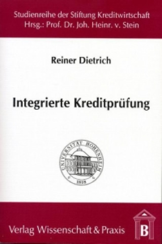 Kniha Integrierte Kreditprüfung Reiner Dietrich
