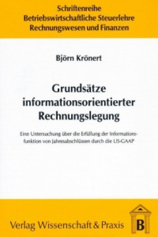 Carte Grundsätze informationsorientierter Rechnungslegung Björn Krönert