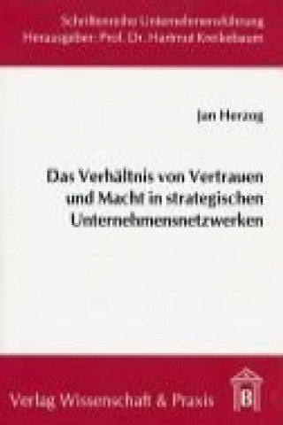 Könyv Das Verhältnis von Vertrauen und Macht in strategischen Unternehmensnetzwerken Jan Herzog