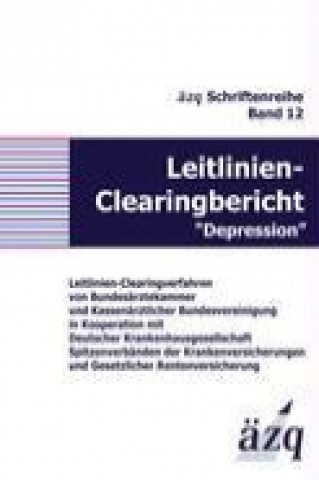 Книга Leitlinien-Clearingbericht "Depression" ÄZQ