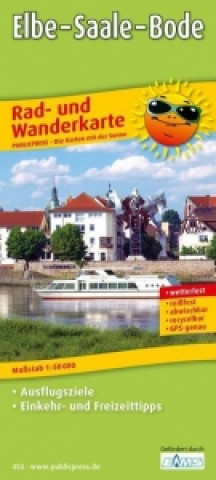 Nyomtatványok Rad- und Wanderkarte Elbe - Saale - Bode 1 : 50 000 