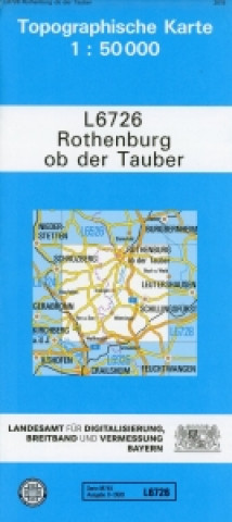 Nyomtatványok Rothenburg ob der Tauber 1 : 50 000 