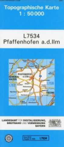 Tiskovina Pfaffenhofen an der Ilm 1 : 50 000 