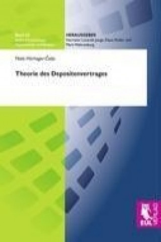 Könyv Theorie des Depositenvertrages Niels Hörhager-Celjo