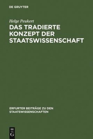 Buch tradierte Konzept der Staatswissenschaft Helge Peukert