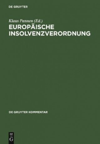 Książka Europaische Insolvenzverordnung Klaus Pannen