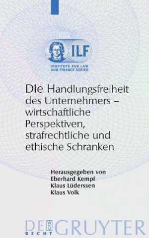 Könyv Handlungsfreiheit des Unternehmers Eberhard Kempf