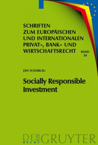 Kniha Socially Responsible Investment Jan Scharlau