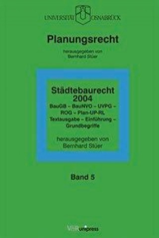 Kniha Planungsrecht. Bernhard St Er