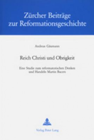 Carte Reich Christi Und Obrigkeit Andreas Gäumann