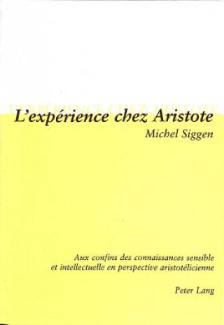 Könyv L'Experience Chez Aristote Michel Siggen