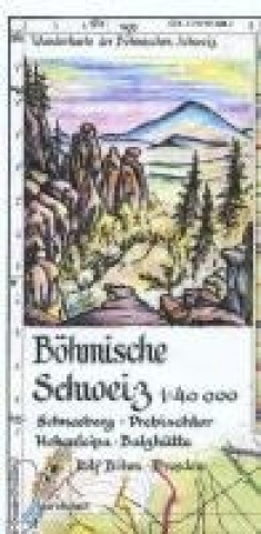 Tiskovina Böhmische Schweiz 1 : 40 000 Rolf Böhm