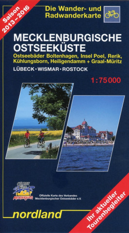 Pubblicazioni cartacee Mecklenburgische Ostseeküste zwischen Lübeck und Rostock 1 : 75 000. Saison 2013-2016 