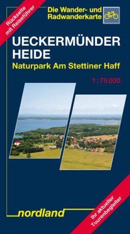 Tiskanica Deutsche Ostseeküste 08. Ueckermünder Heide / Oderhaff 1 : 75 000 