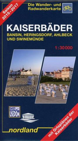 Nyomtatványok Kaiserbäder Bansin, Heringsdorf,  Ahlbeck und Swinemünde 1 : 30 000 