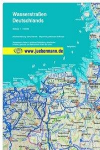 Tiskovina Wasserstraßen Deutschland 1 : 1 100 000 
