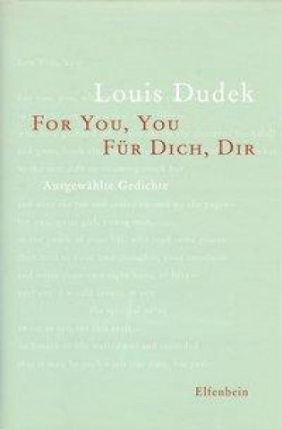Kniha For you, you - Für Dich, Dir Louis Dudek