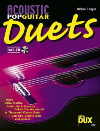 Knjiga Acoustic Pop Guitar Duets Michael Langer