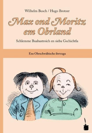 Książka Max ond Moritz em Obrland Wilhelm Busch