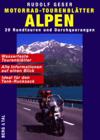 Papírenské zboží Motorrad-Tourenblätter Alpen Rudolf Geser