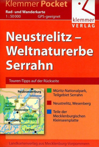 Tiskovina Klemmer Pocket Rad- und Wanderkarte Neustrelitz - Weltnaturerbe Serrahn Christian Kuhlmann