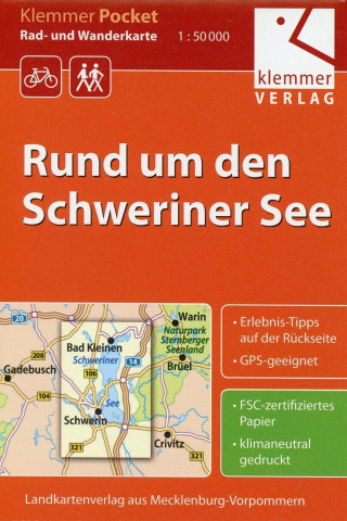 Materiale tipărite Rund um den Schweriner See 1 : 50 000 Klaus Klemmer