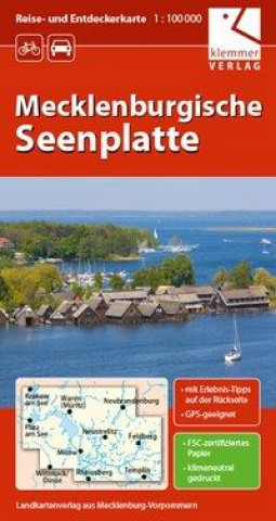 Drucksachen Reise- und Entdeckerkarte Mecklenburgische Seenplatte 1 : 100 000 Klaus Klemmer