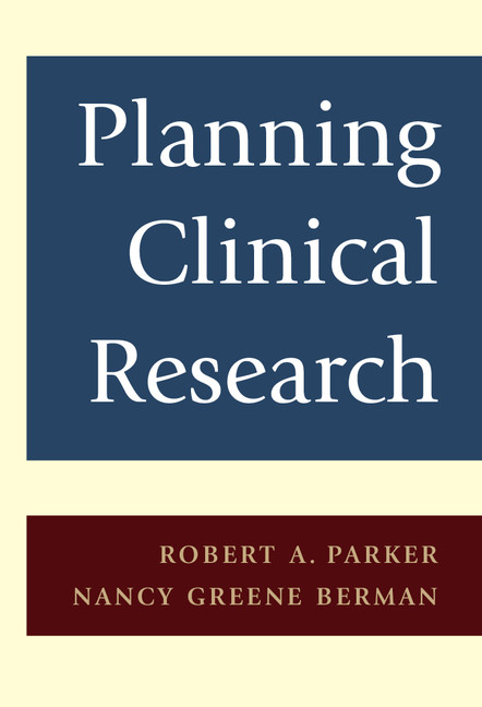 Kniha Planning Clinical Research Robert A. Parker