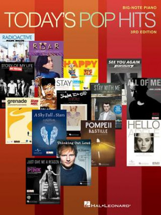 Carte Today's Pop Hits for Big-Note Piano Hal Leonard Publishing Corporation