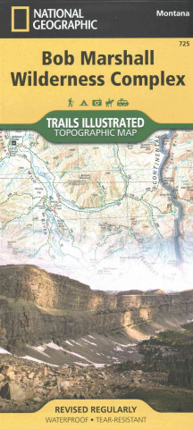 Pubblicazioni cartacee Bob Marshall Wilderness National Geographic Maps - Trails Illust