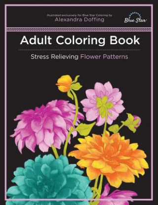Kniha Adult Coloring Book Blue Star Coloring