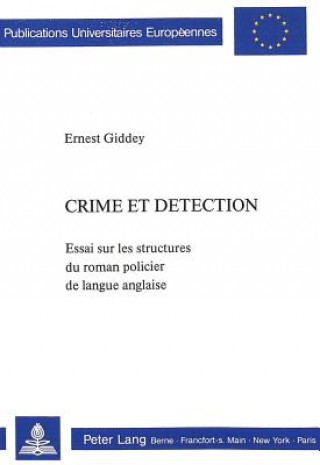 Książka Crime et detection Ernest Giddey