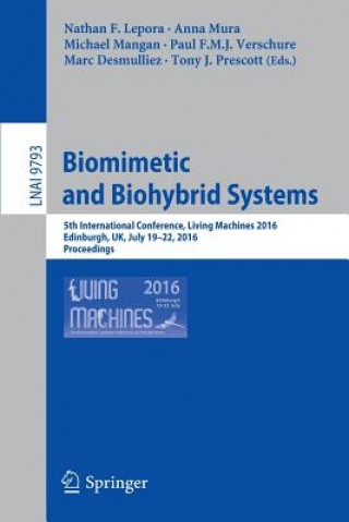 Kniha Biomimetic and Biohybrid Systems Nathan F. Lepora