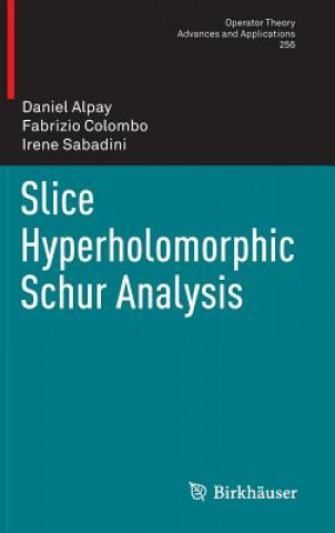 Книга Slice Hyperholomorphic Schur Analysis Daniel Alpay