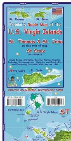 Tiskovina U.S. Virgin Islands Dive Map and Fishcard 