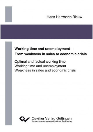 Carte Working time and unemployment - From weakness in sales to economics crisis. Optimal and factual working time Working time and unemployment Weakness in Hans Herrmann Blauw